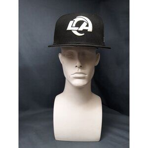 New Era 9Forty Los Angeles Rams Cap Fitted Black Size 7 7/8 NEW WITH TAGS!